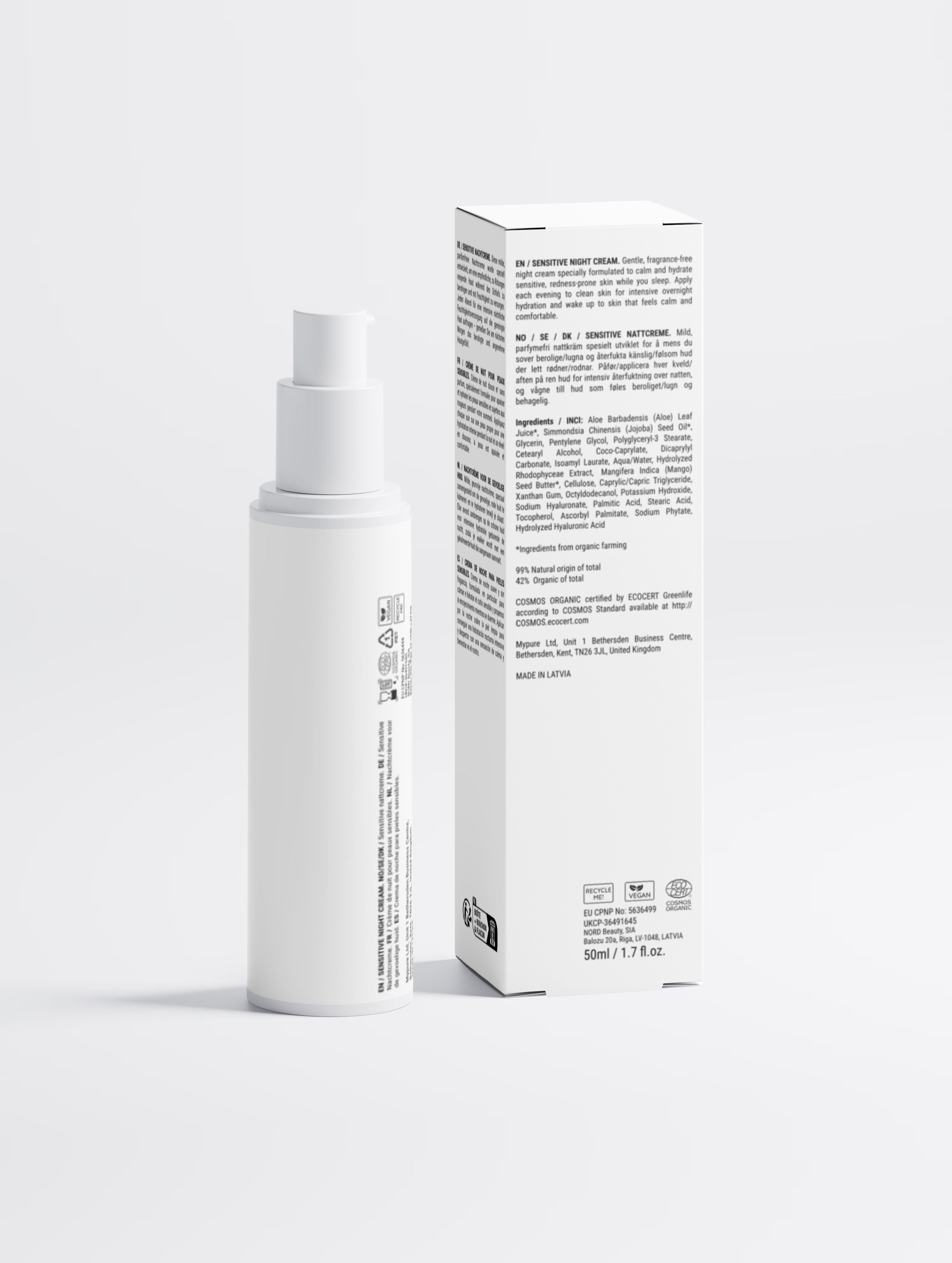 Soothing Fragrance-Free Night Cream — Sensitive Skin 50 ml