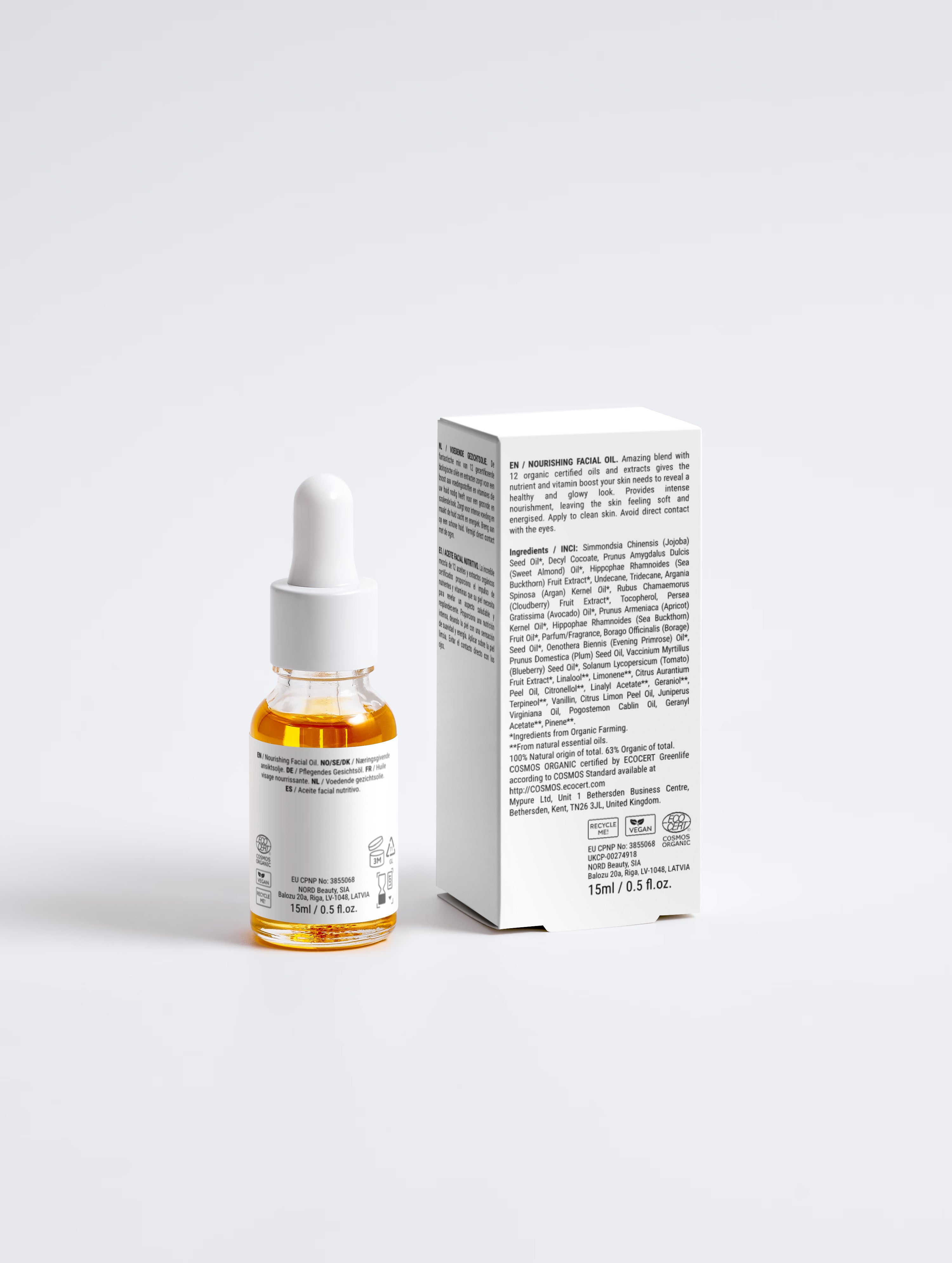 Organic Nourishing Facial Oil — 11 Precious Oils 15 ml
