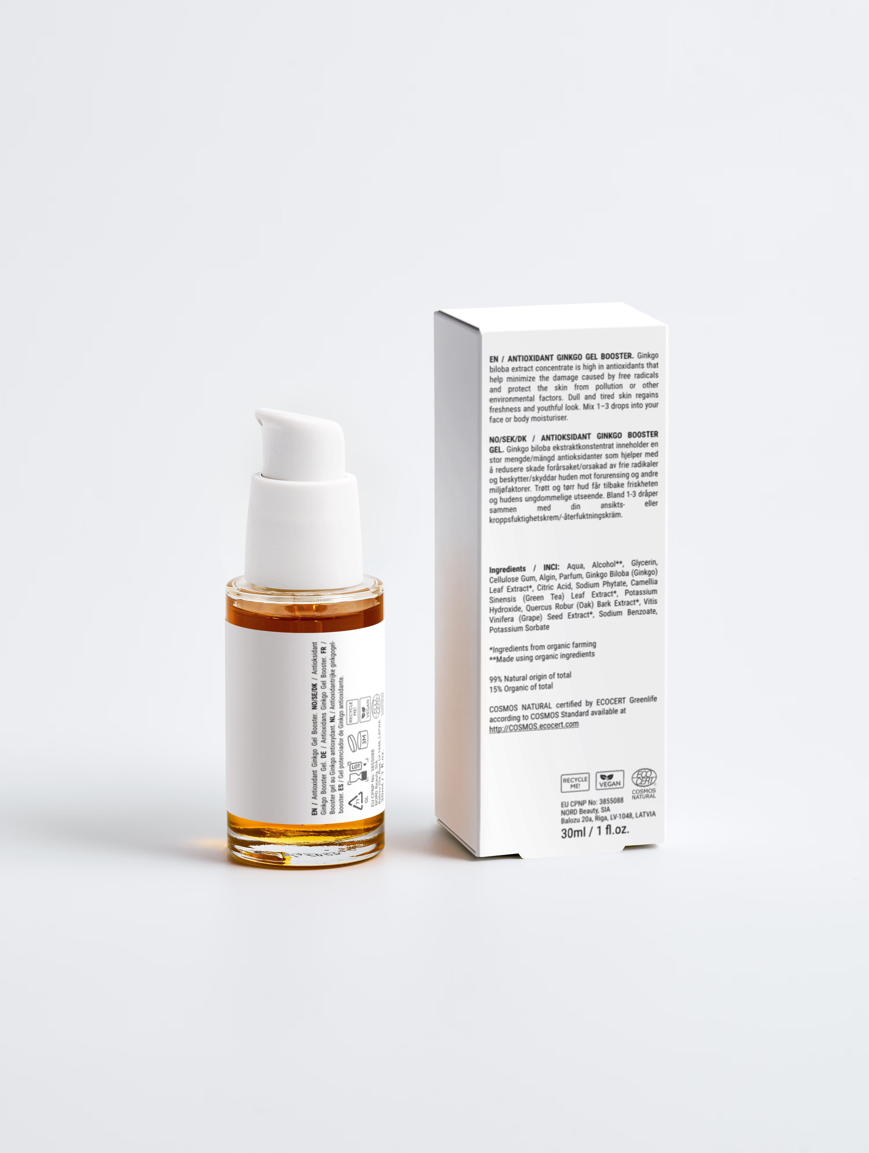 Gel Antioxydant Ginkgo — Protection Anti-Pollution 30 ml