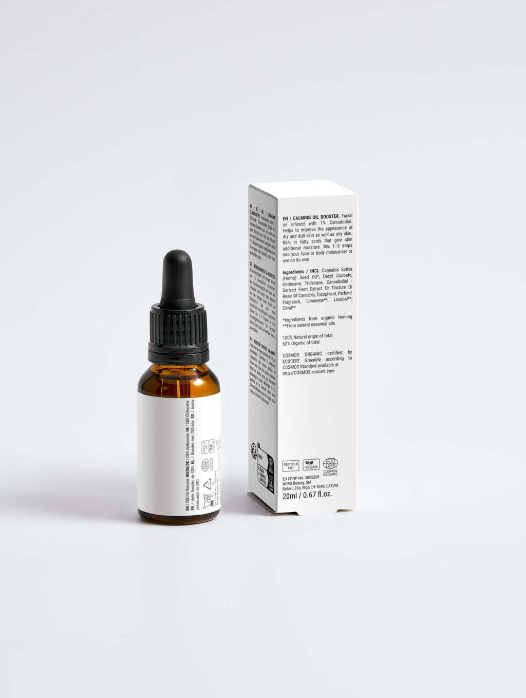 Huile Visage CBD Apaisante Bio — Éclat & Équilibre 20 ml