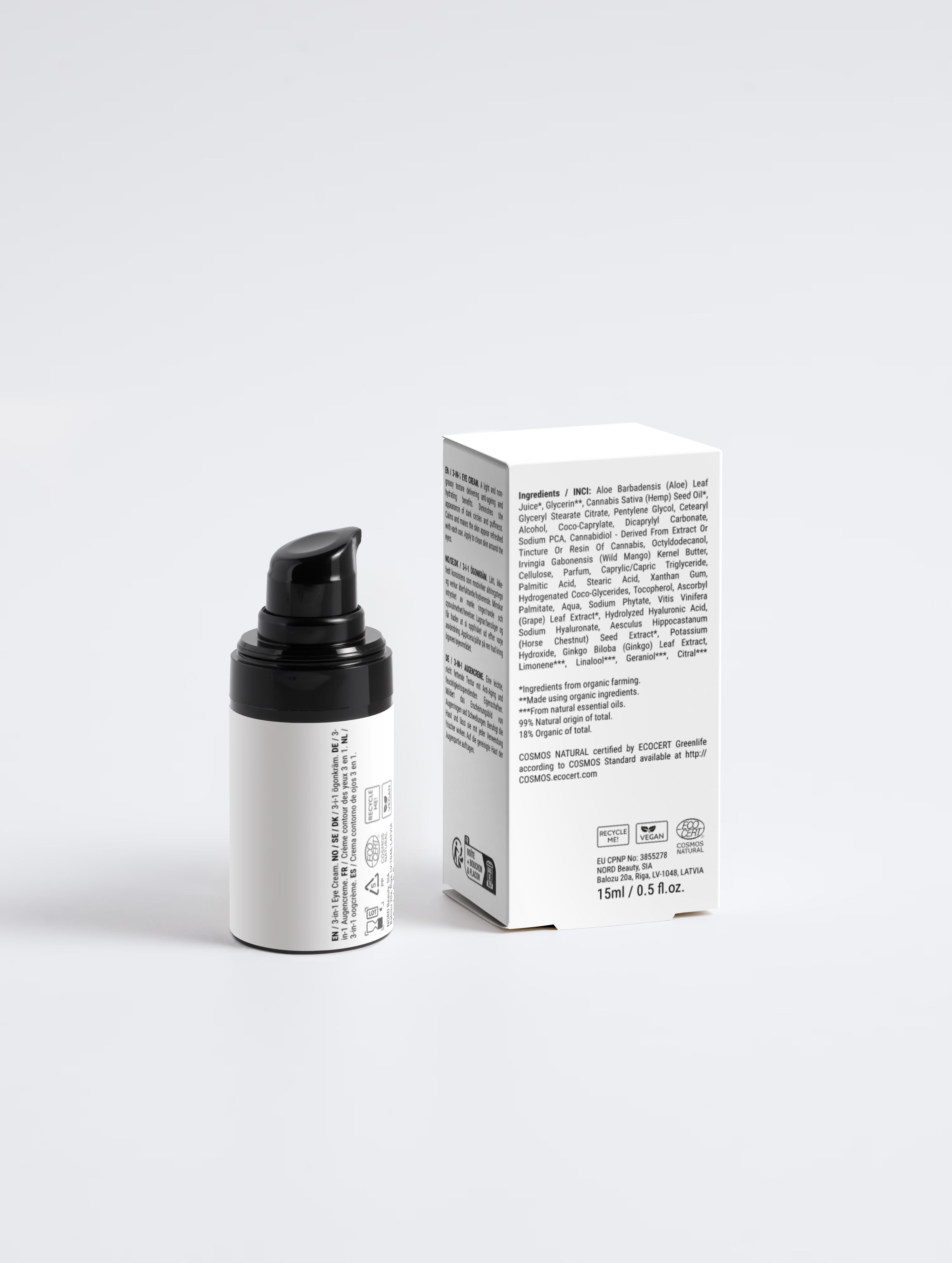 3-in-1 Eye Contour Cream — Anti-Dark Circles & Anti-Aging 15 ml