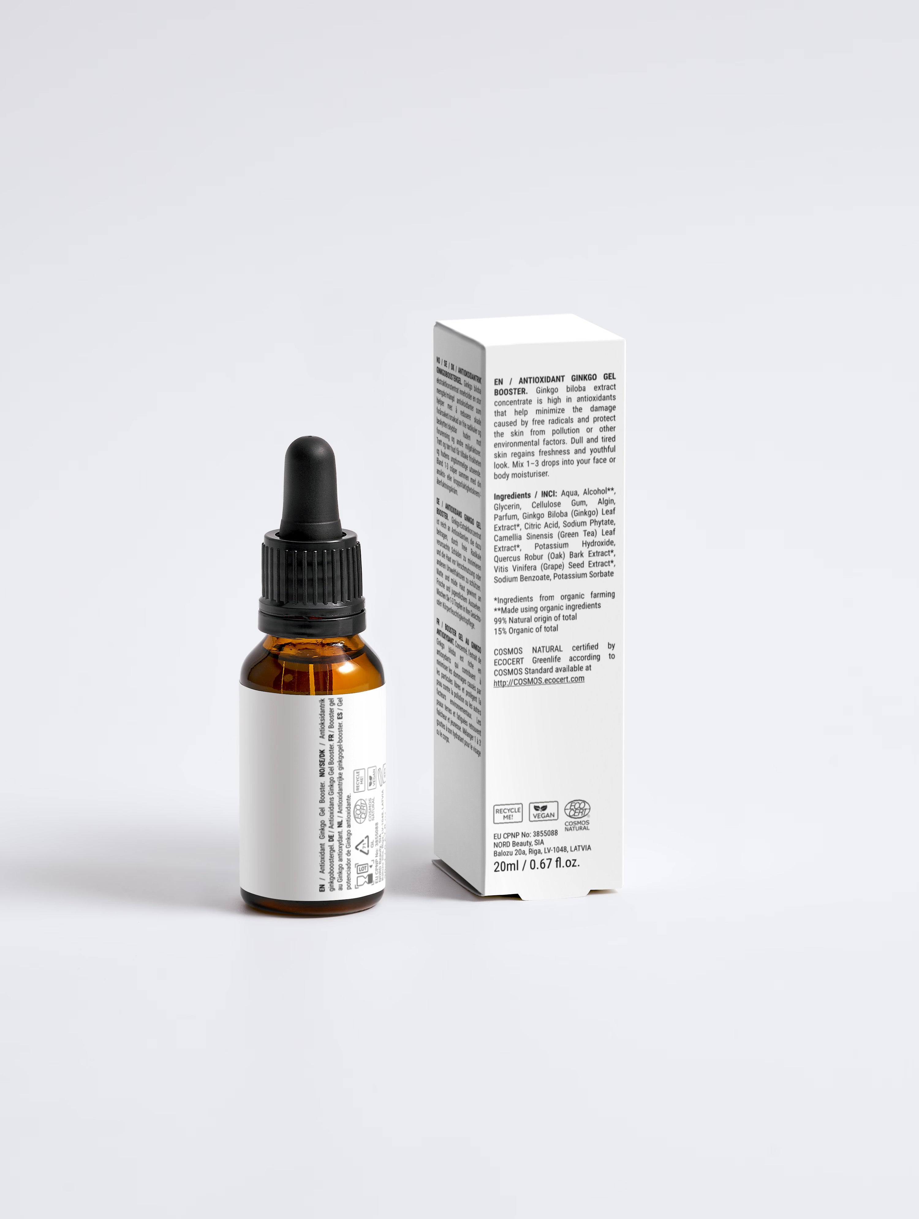 Gel Antioxydant Ginkgo — Protection Anti-Pollution 20 ml